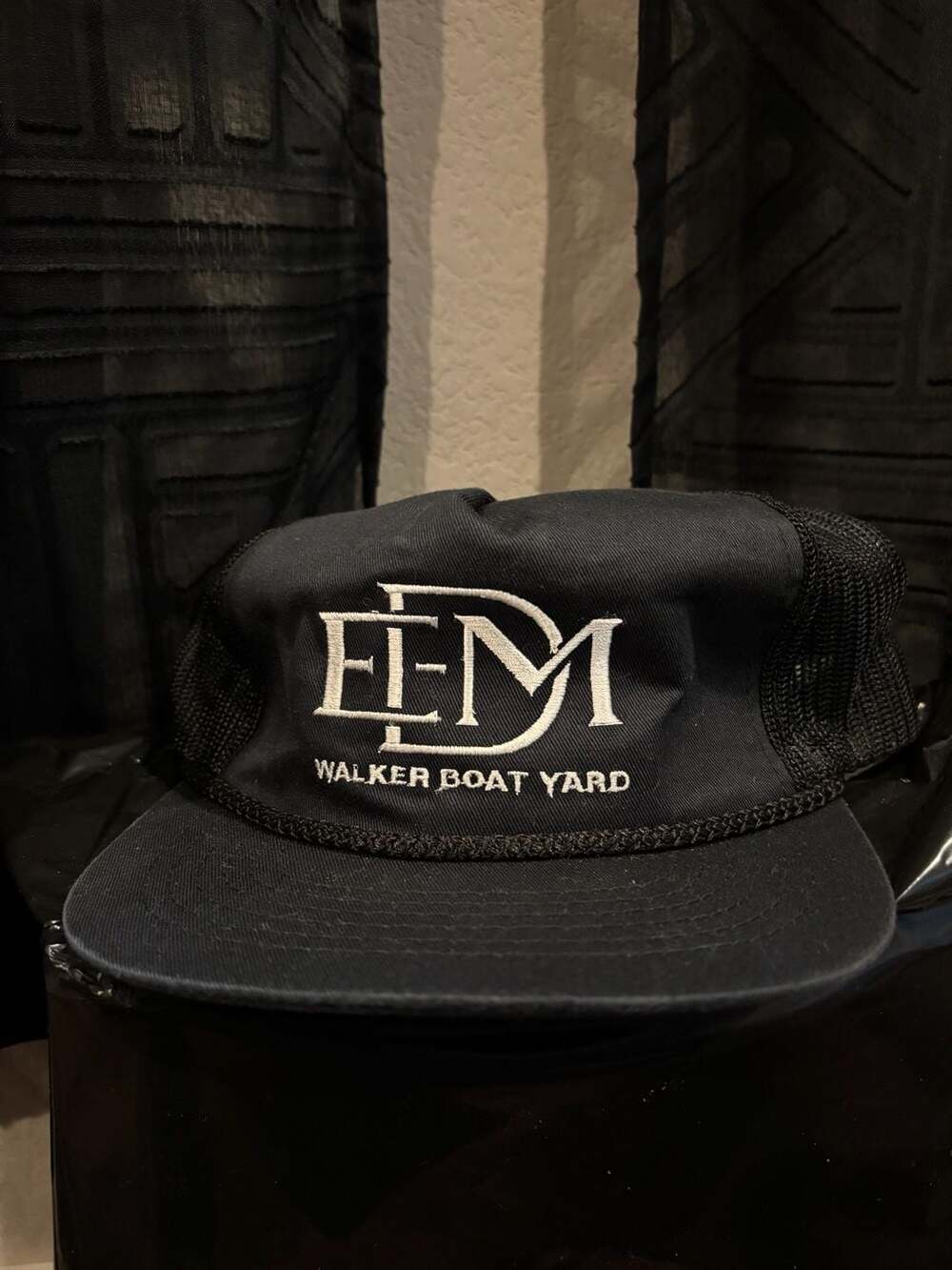 Vintage EMD Walker Boat Yard Trucker Snapback Hat